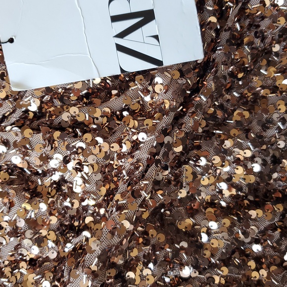 Zara SEQUIN MIDI DRESS Size M - Picture 16 of 16